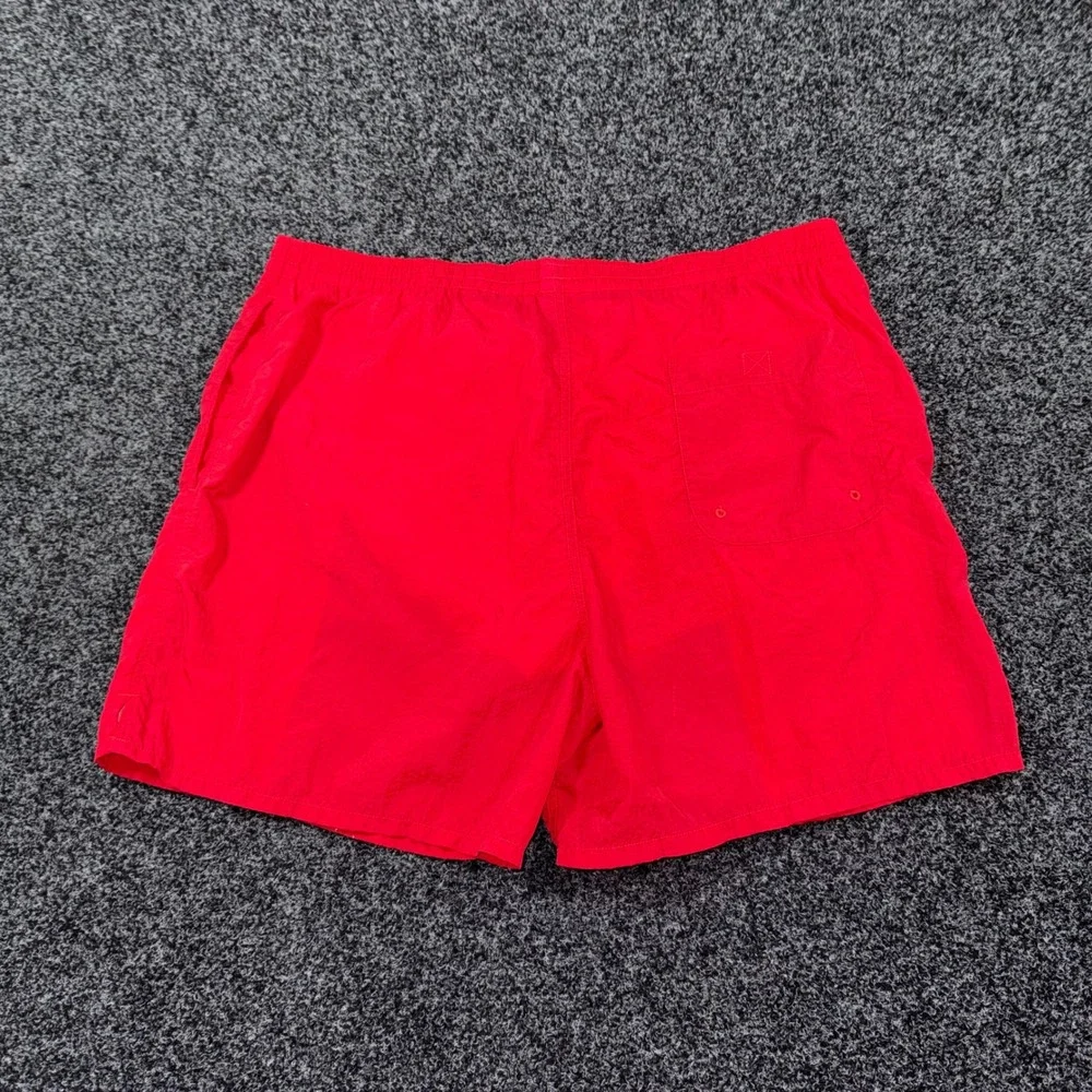 Columbia Mens Red Nylon Mesh Lined Athletic Board Shorts Size L(36) 5in Inseam